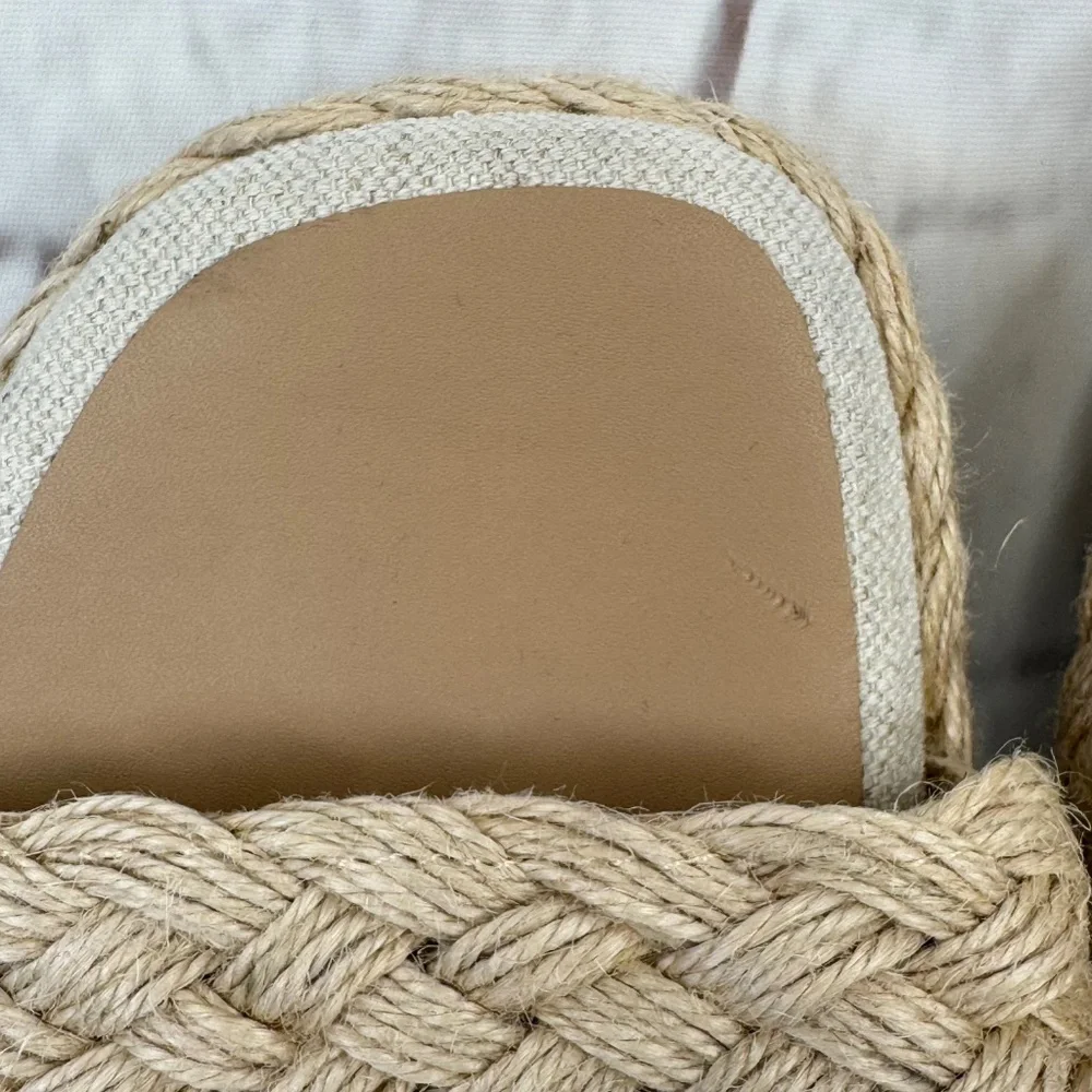 Torrid Womens Espadrilles Raffia & Jute Slip On Platform Sandals Shoes Sz. 9WW